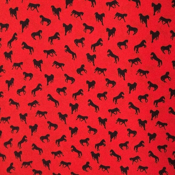 Free‎ People Womens Horse Print Long Sleeve Top Size Small Equestrian Preppy - Picture 5 of 13